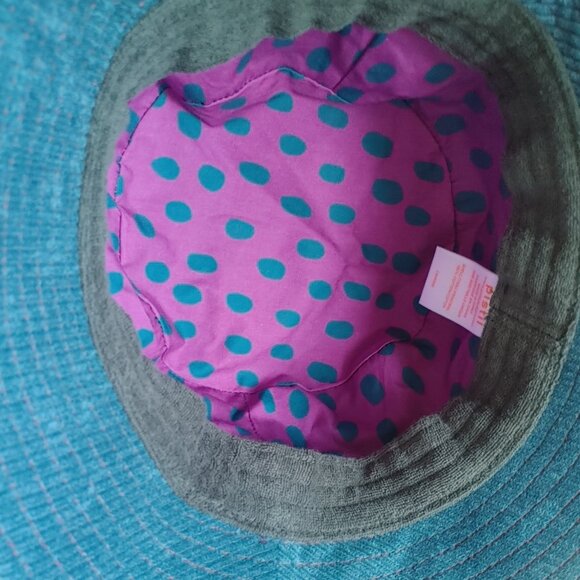 NWT TEAL CORDUROY EMBROIDERED BUCKET HAT UNISEX - Picture 7 of 10